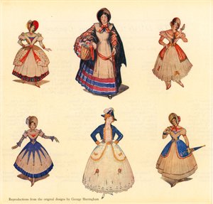 Originalentwürfe für HMS Pinafore von George Sheringham