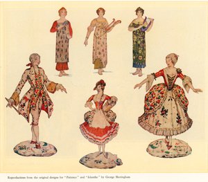 Originalentwürfe für Patience und Iolanthe von George Sheringham