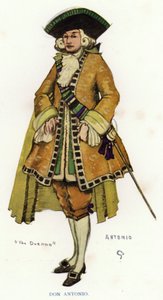 Die Duenna von Sheridan: Don Antonio (Farblithografie) von George Sheringham