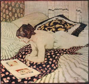 Der geblümte Schal, um 1916