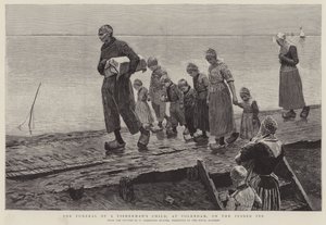 Die Beerdigung eines Fischerjungen in Volendam, am Zuiderzee von George Sherwood Hunter