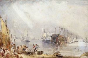 Hafen von Portsmouth von Gosport aus