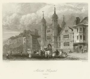 Abbotts Hospital, Guildford, 1840 von George Sidney after Shepherd
