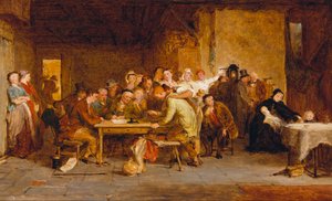 Skizze für "Die Verlosung", 1868 von George Smith
