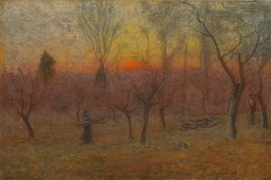 Holz sammeln, Montclair, New Jersey, 1889 von George Snr. Inness