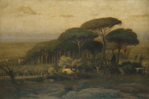 Kiefernwald der Villa Barberini von George Snr. Inness