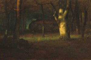 Sonnenuntergang im Wald, 1891 von George Snr. Inness