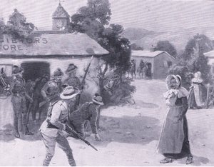 Bethunes Lockvögel, aus After Pretoria: Der Guerillakrieg veröffentlicht von Harmsworth Bros Limited, 1901 von George Soper