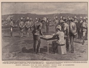 Beschwerden anhören, mit dem Essex-Regiments-Ordensraum in Bloemfontein von George Soper