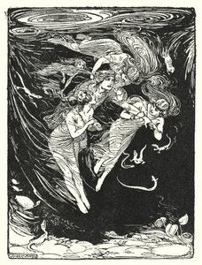 Jason und die Argonauten: "Die Wassernymphen trugen ihn unter den See, um mit ihm zu spielen" von George Soper