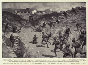 Die Alliierten in China, der letzte Angriff auf das Tor am Tsu-King-Kwan-Pass von George Soper