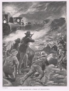 Der Angriff auf einen Zug bei Holfontein von George Soper