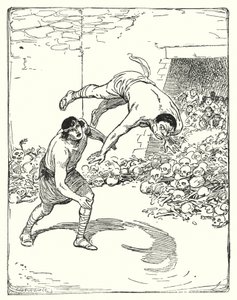 Theseus: "Theseus warf ihn über seine Schulter auf den Boden" von George Soper