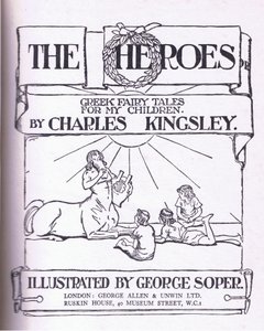 Titelseitengestaltung, aus Die Helden, veröffentlicht von George Allen und Unwin 1929 von George Soper
