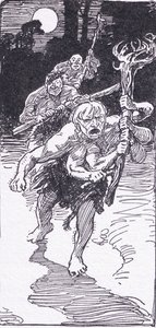 Während sie schliefen, kamen die schrecklichen Männer herunter, aus The Heroes, veröffentlicht von George Allen und Unwin 1929 von George Soper
