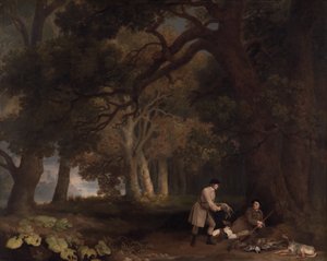Eine Rast nach der Jagd von George Stubbs