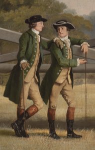 Detail von William Henry Cavendish-Bentinck, 3. Herzog von Portland und seinem jüngeren Bruder Lord Edward, 1767-68 (Detail)