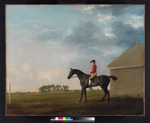 Gimcrack mit John Pratt auf Newmarket Heath, 1765