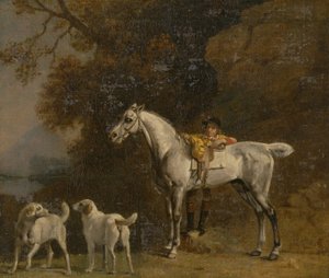 Studien für oder nach dem 3. Herzog von Richmond mit der Charleton Jagd