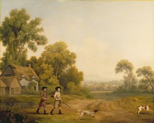 Zwei Herren beim Schießen von George Stubbs