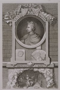 Heinrich I. (1068-1135) König von England ab 1100, graviert vom Künstler von George Vertue