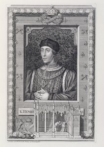 Heinrich VI (1421-71), König von England 1421-66 und 1470-71, nach einem Porträt im Kensington Palace (gestochen vom Künstler)