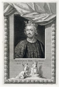 Johann (1167-1216) König von England ab 1199, graviert vom Künstler