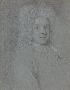 Porträt von John Dixon, nach rechts blickend von George Vertue