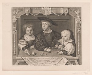 Porträt von Dorothea, Johan und Christina von Dänemark von George Vertue