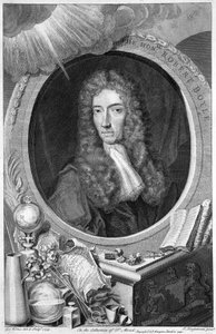 Robert Boyle, irischer Chemiker und Physiker des 17. Jahrhunderts, 1739