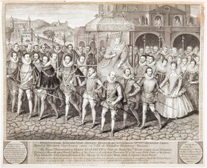 Königliche Prozession von Königin Elizabeth I., ca. 1580 von George Vertue
