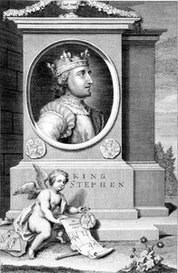 Stephan (ca. 1097-1154) König von England, graviert vom Künstler von George Vertue