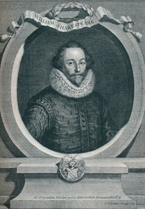 William Shakespeare 1564-1616, englischer Dichter und Dramatiker, 1721 von George Vertue