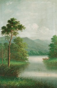 Boot auf dem Fluss, 1801