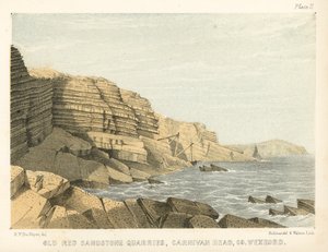 Old Red Sandstone Steinbrüche, Carnivan Head, Co Wexford
