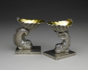 Paar Salzschalen, um 1843-1850 von George W. Stewart