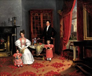 Die Familie von John Q. Aymar, ca. 1833 von George W Twibill