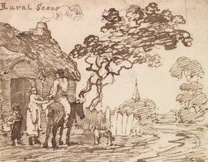 Ländliche Szene von George Walker