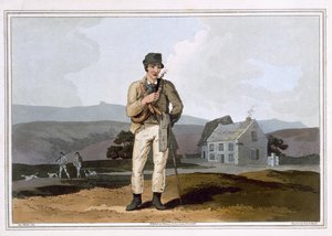Der Moor-Führer, graviert von Robert Havell dem Älteren, veröffentlicht 1814 von Robinson und Sohn, Leeds