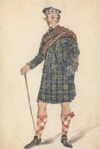 Onkel George im Kleid eines Hochlandhirten von George Walker