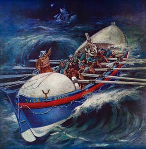 Rettungsboot versucht eine Rettung von George Washington Lambert