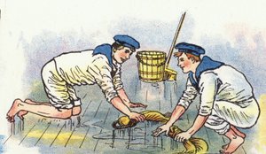 Deck schrubben von George Washington Lambert