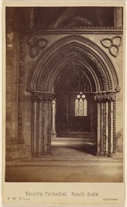 Kathedrale von Lincoln, südliches Seitenschiff von George Washington Wilson