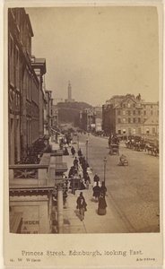Princes Street, Edinburgh, Blick nach Osten