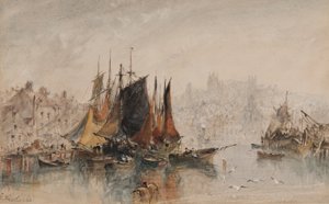 Hafen von Whitby von George Weatherill