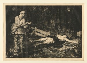 Belgischer Bauernhof aus der Kriegsserie von George Wesley Bellows