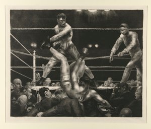 Dempsey und Firpo von George Wesley Bellows