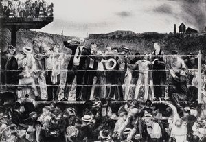 Vorstellung von Georges Carpentier, 1921 von George Wesley Bellows
