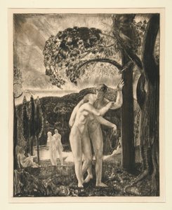 Liebende flüsterten noch in der Dämmerung von George Wesley Bellows
