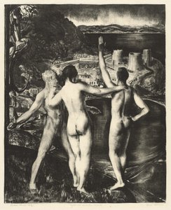 Lychnis und ihre Söhne, 1923 von George Wesley Bellows